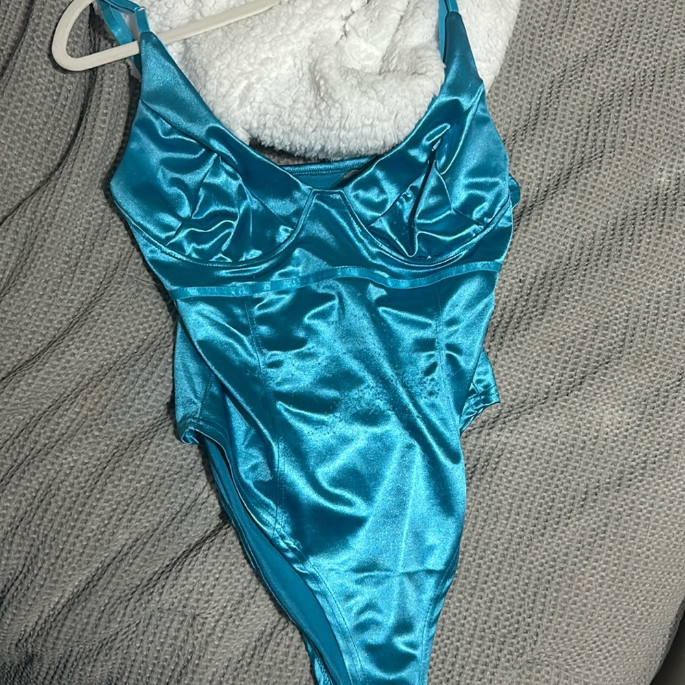 Blue jumpsuit
